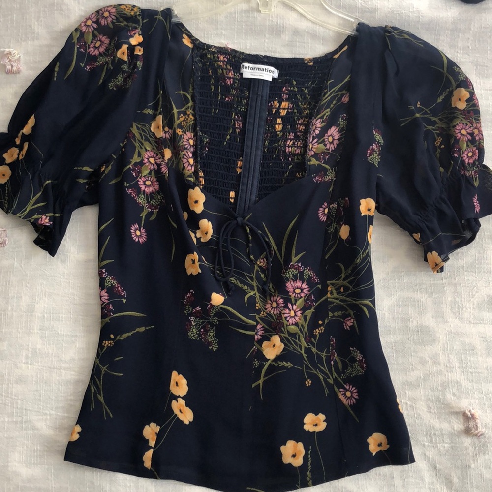Reformation Delevan top